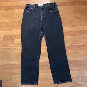 Abercrombie & Fitch Curve Love Ankle Straight Ultra High Rise Jeans - Size 10